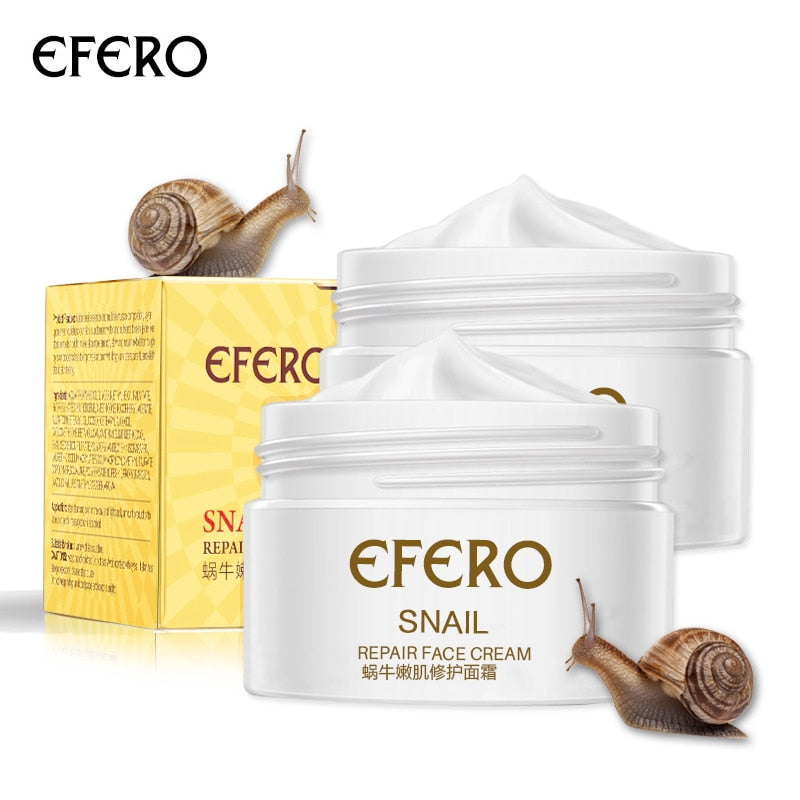 EFERO Anti Aging Snail Essence Face Cream Whitening Snail Cream Serum Moist Nourishing Lifting Face Skin Care anti wrinkle Cream