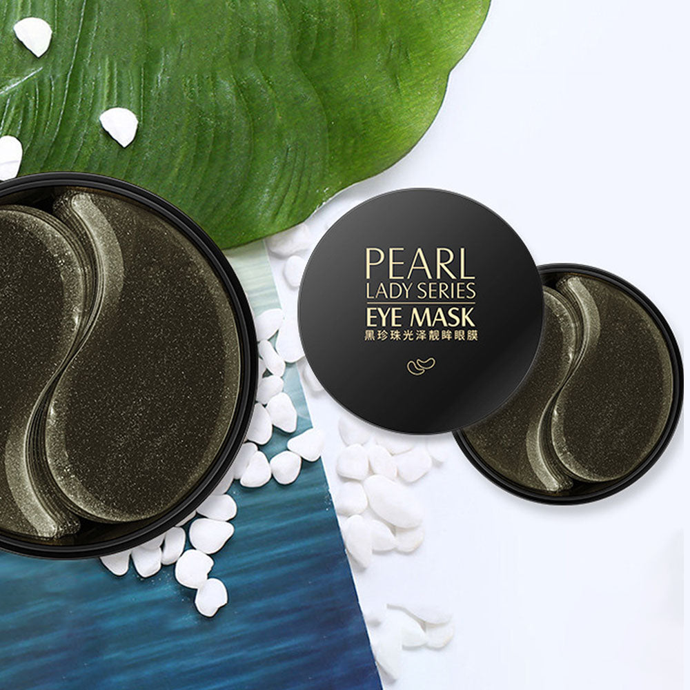 Men & Women - Black Pearl   COLLAGEN Mask Natural Moisturizing GEL EYE PATCHES Remove Dark Circles Anti Age Bag Eye Wrinkle 60 Piece Skin Care