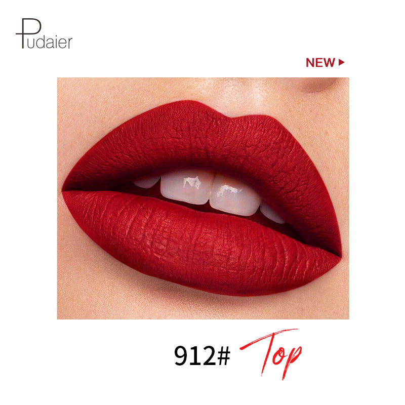 Pudaier 18 Color Mini Capsule Lip Glaze - Velvet Fog Color Non-Stick Cup Smooth Matte