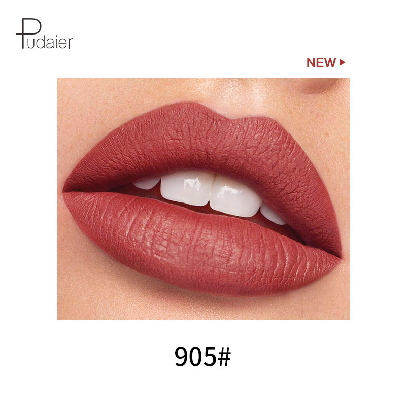 Pudaier 18 Color Mini Capsule Lip Glaze - Velvet Fog Color Non-Stick Cup Smooth Matte