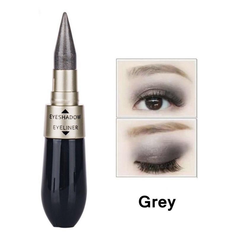 Creative DOUBLE-END Eyeshadow Black & Eyeliner Pencil - Waterproof 6 Colors Pigment Shimmer Glitter Smokey Eye Makeup Tool HOT TSLM2