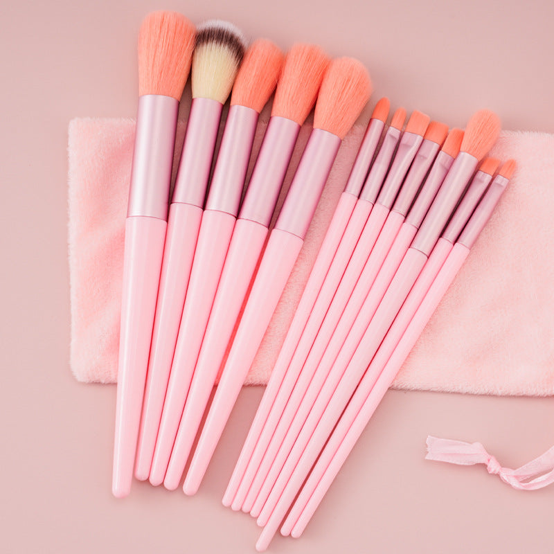 13Pcs Makeup Brush Set - Make Up Concealer Brush, Blush Powder Brush, Eye Shadow Highlighter Foundation Brush - Cosmetic Beauty Tools