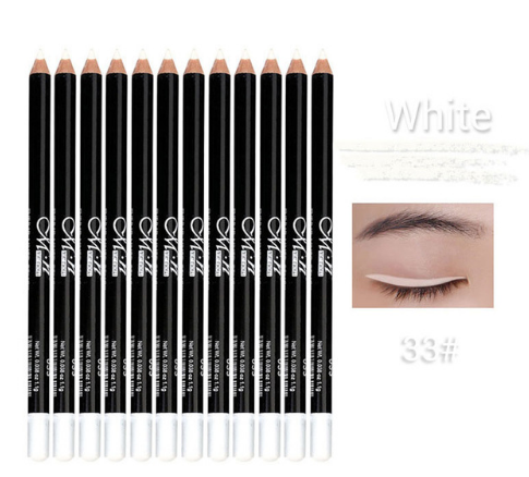 MENOW (12 Colors or 12 Black) 3n1 EYE PENCIL - 1)Eyeliner Pencil,  2)Eyebrow Pencil, and 3)Lip Liner