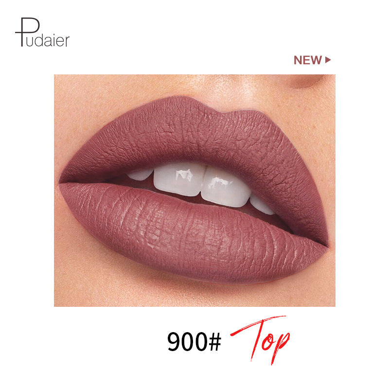 Pudaier 18 Color Mini Capsule Lip Glaze - Velvet Fog Color Non-Stick Cup Smooth Matte