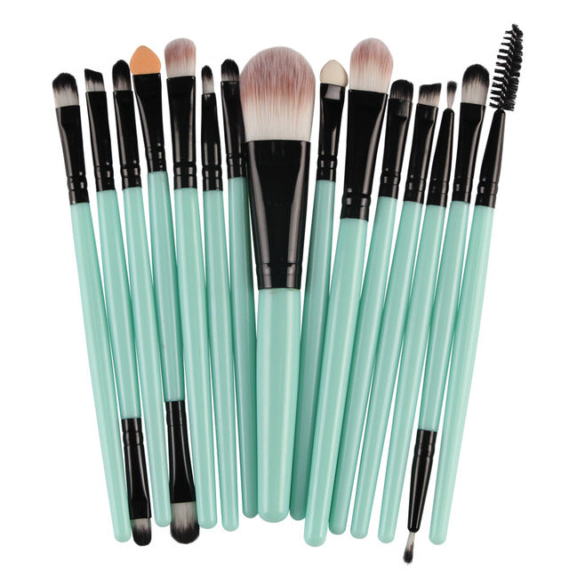 Makeup Brushes Set(15Pcs), Eye Shadow Foundation Powder Eyeliner Eyelash Lip Make Up Brush Cosmetic Beauty Tool