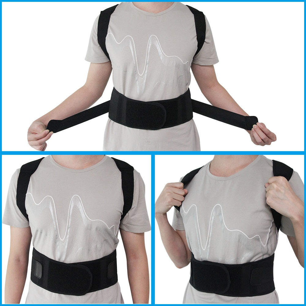 Magnetic Therapy POSTURE CORRECTOR BRACE - Shoulder Back Support Belt for Men Women Braces & Supports Belt Shoulder Posture