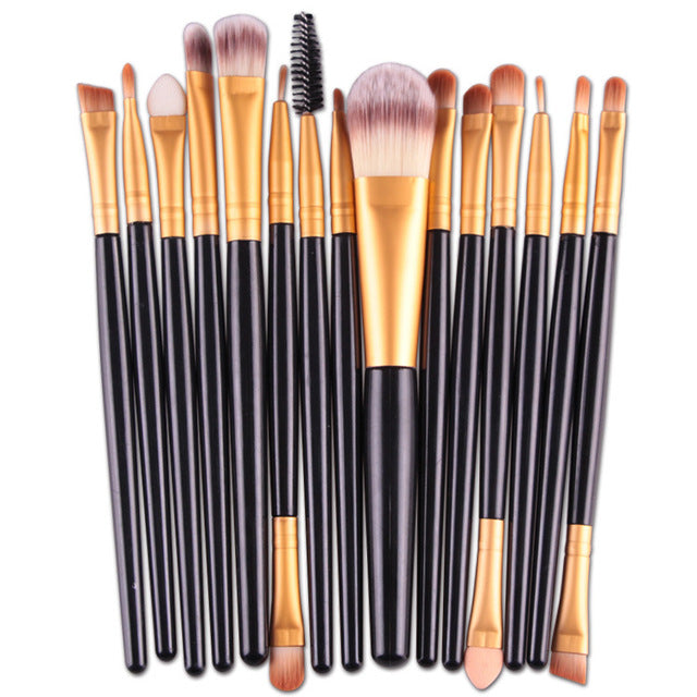 Makeup Brushes Set(15Pcs), Eye Shadow Foundation Powder Eyeliner Eyelash Lip Make Up Brush Cosmetic Beauty Tool