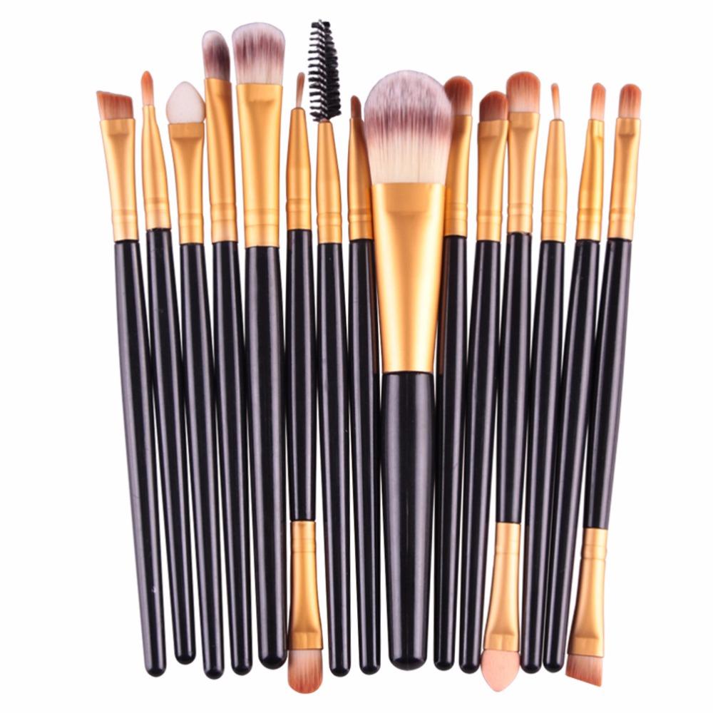 Makeup Brushes Set(15Pcs), Eye Shadow Foundation Powder Eyeliner Eyelash Lip Make Up Brush Cosmetic Beauty Tool