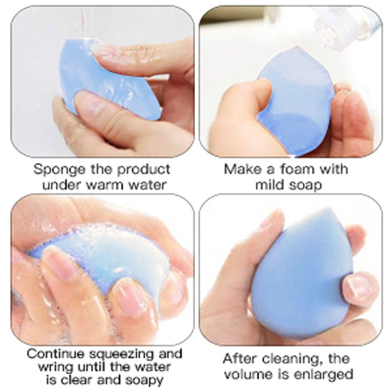 Makeup Sponge - Microfiber Professional Fluff Surface Cosmetic Puff Tool