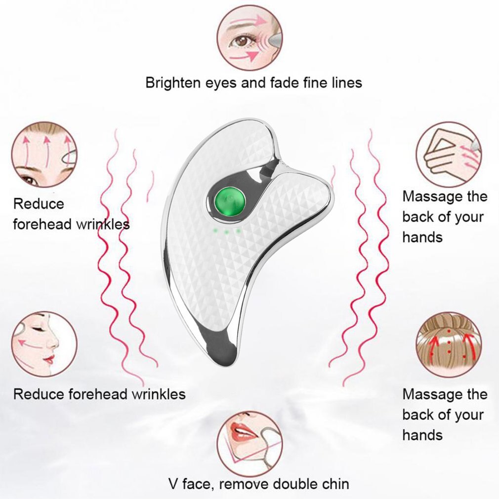 FACE - Heating Scraping Apparatus - FACIAL MASSAGER - Facial Beauty Instrument Micro Current Scraping Plate Facial Lifting Massager