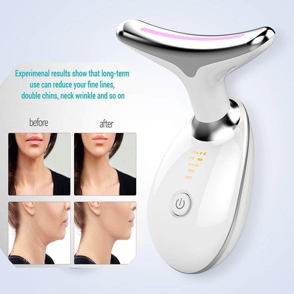 Men/ Women - FACE MASSAGER - Anti Wrinkles High Frequency Vibration Anti Aging Reduced Puffiness Facial Device