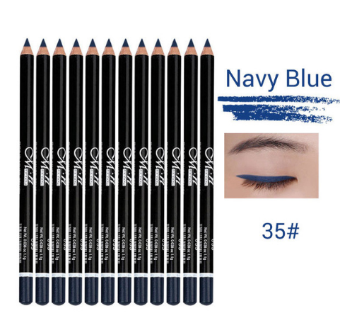 MENOW (12 Colors or 12 Black) 3n1 EYE PENCIL - 1)Eyeliner Pencil,  2)Eyebrow Pencil, and 3)Lip Liner