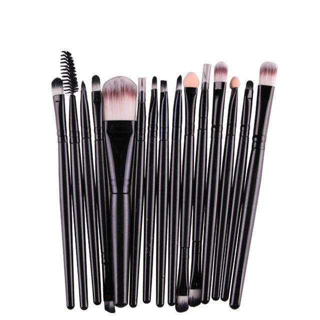 Makeup Brushes Set(15Pcs), Eye Shadow Foundation Powder Eyeliner Eyelash Lip Make Up Brush Cosmetic Beauty Tool