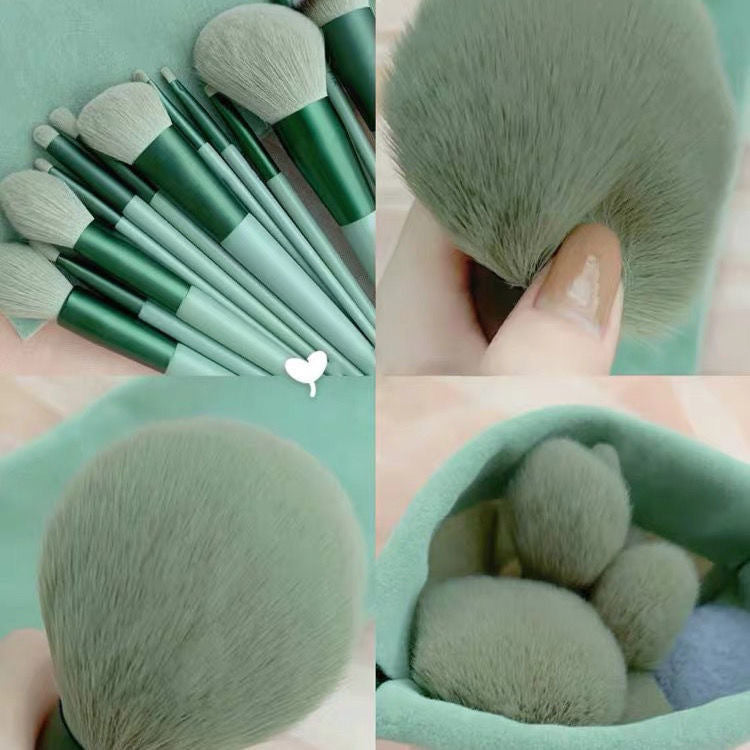 13Pcs Makeup Brush Set - Make Up Concealer Brush, Blush Powder Brush, Eye Shadow Highlighter Foundation Brush - Cosmetic Beauty Tools