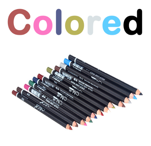 MENOW (12 Colors or 12 Black) 3n1 EYE PENCIL - 1)Eyeliner Pencil,  2)Eyebrow Pencil, and 3)Lip Liner