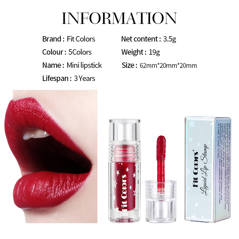 Fit Colors Lip Dye Liquid Lipstick Moisturizes Does Not Fade Does Not Stick To Cup Bite Lip Makeup Lip Dye Liquid Lip Emulsion Lip Glaze