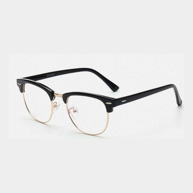 Men - COMPUTER  GLASSES - Anti Blue Ray Glasses Anti Blue Light Eyeglasses Optical Eye Spectacle UV Blocking Gaming Filter Eyewear Rivet