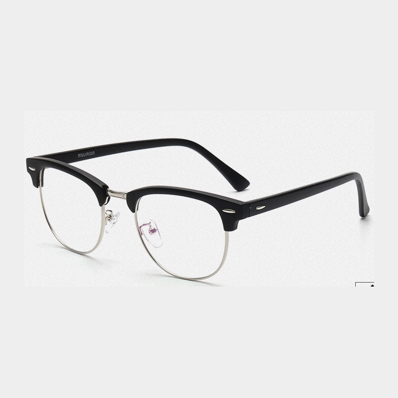 Men - COMPUTER  GLASSES - Anti Blue Ray Glasses Anti Blue Light Eyeglasses Optical Eye Spectacle UV Blocking Gaming Filter Eyewear Rivet