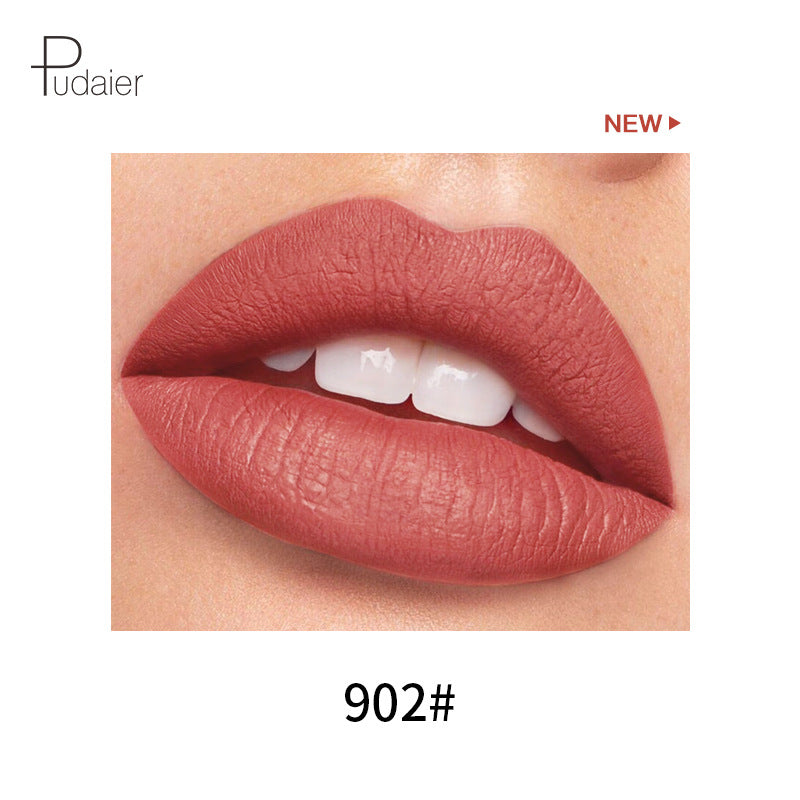 Pudaier 18 Color Mini Capsule Lip Glaze - Velvet Fog Color Non-Stick Cup Smooth Matte