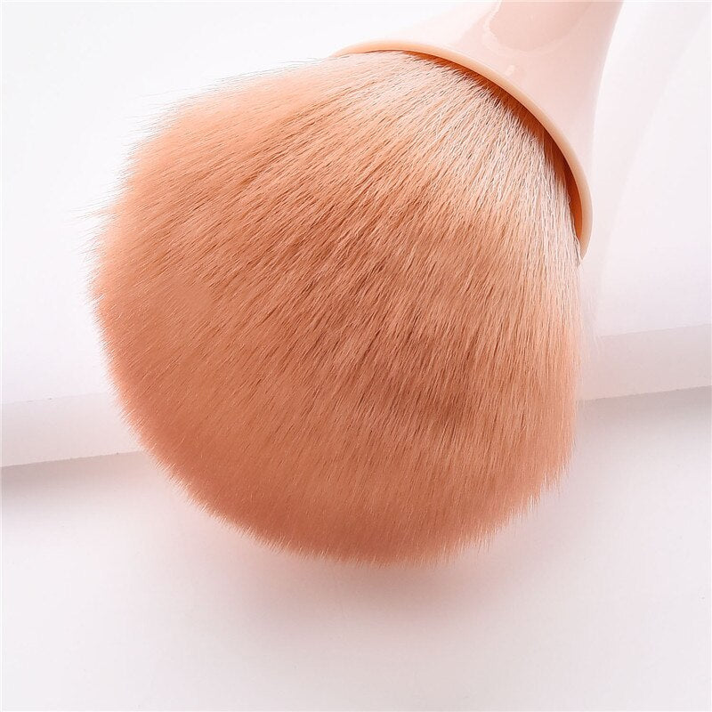 Powder Blush Brush Professional Cosmetic Brushes Set Face Contour Brush Eye Shadow Lip Brush Beauty Makeup Tool