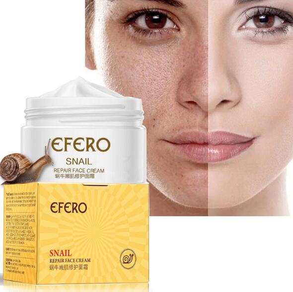 EFERO Anti Aging Snail Essence Face Cream Whitening Snail Cream Serum Moist Nourishing Lifting Face Skin Care anti wrinkle Cream