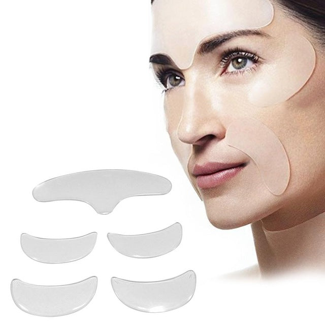 05pcs Silicone ANTI-WRINKLE, FOREHEAD?FROWN LINES REMOVAL - Forehead Lifting Kit