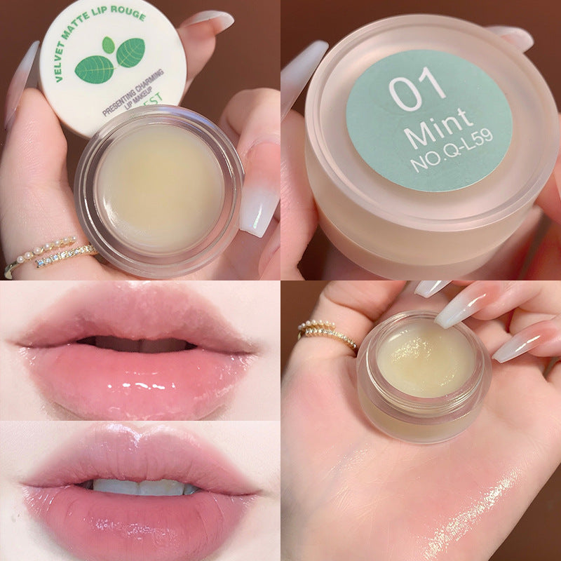 QIBEST Air Matte Lip Mud Matte Soft Waxy Canned Lip Mud Cloud Velvet Lip Glaze Is Not Easy To Fade With Lip Brush