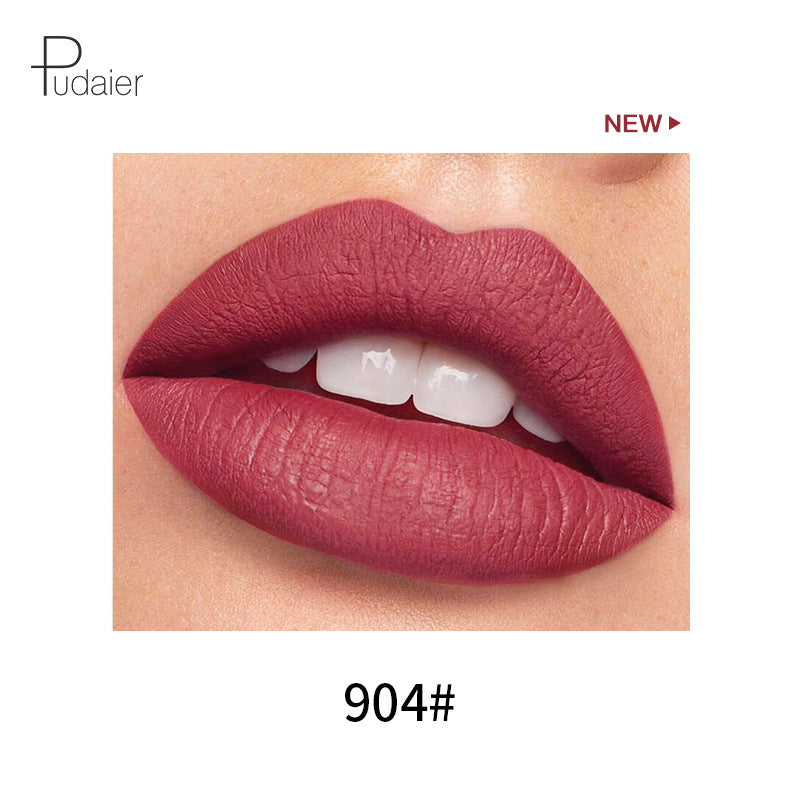 Pudaier 18 Color Mini Capsule Lip Glaze - Velvet Fog Color Non-Stick Cup Smooth Matte