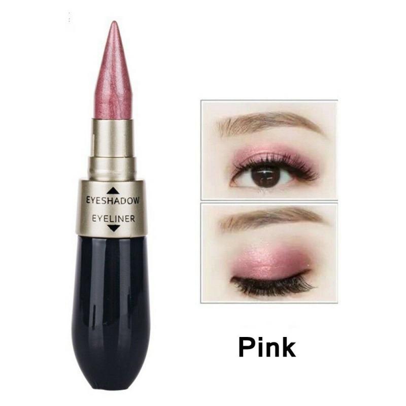 Creative DOUBLE-END Eyeshadow Black & Eyeliner Pencil - Waterproof 6 Colors Pigment Shimmer Glitter Smokey Eye Makeup Tool HOT TSLM2