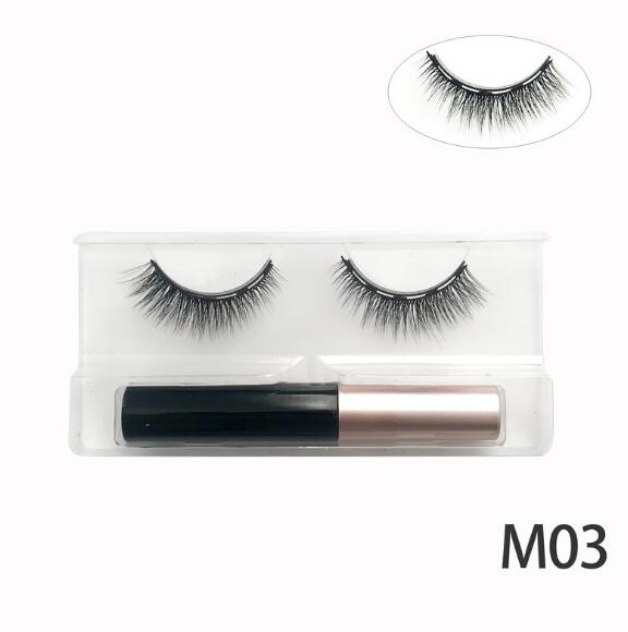 EyeLiner / EyeLashes  - 3D Mink Magnetic Eyelashes and Waterproof Lasting Eyeliner (Magnet Mink) Eyelashes Makeup Extension False Eyelashes