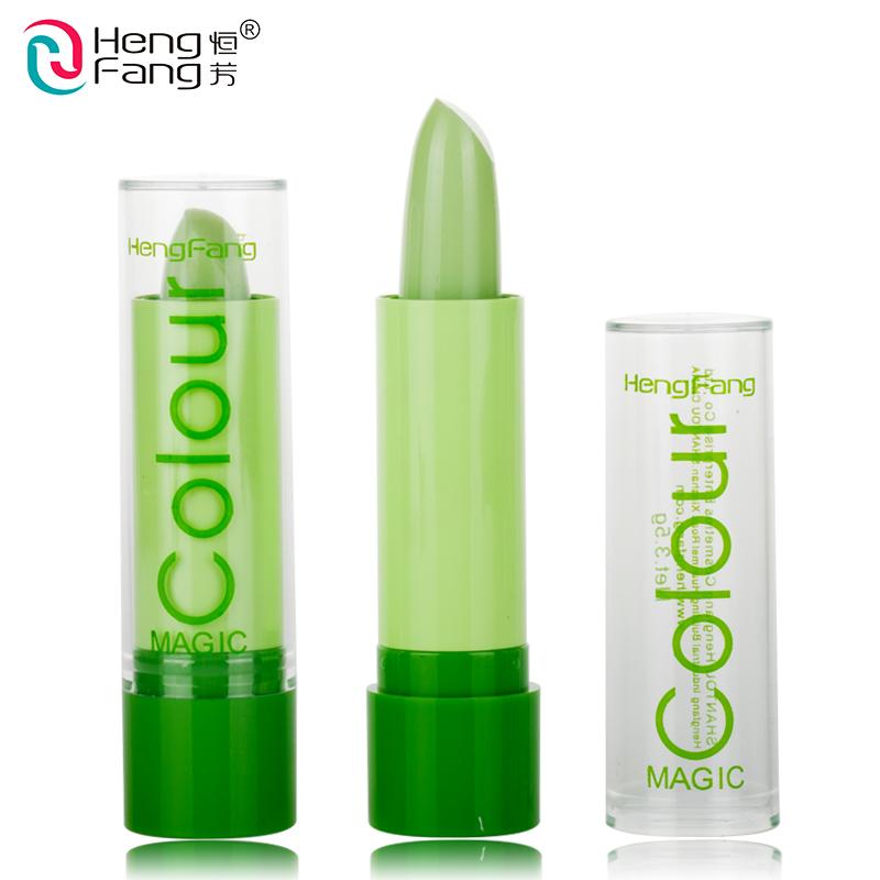 3Pcs/lot Magic Fruity Smell (Changable Color) LIP BALM Waterproof Lipstick Lip Cream Beauty Makeup Brand HengFang