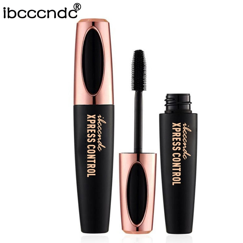 Silk Fiber, Thick, LENGTHENING  EYELASHES MASCARA - Waterproof Rimel 3d Mascara For Eyelash Extension Black