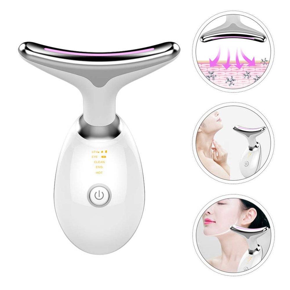 Men/ Women - FACE MASSAGER - Anti Wrinkles High Frequency Vibration Anti Aging Reduced Puffiness Facial Device