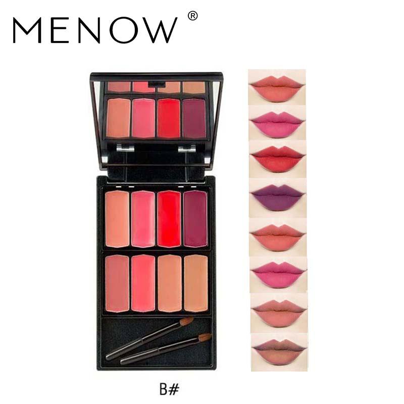 LIP GLOSS PALETTE MAKEUP - Menow Brand (8 colors)  Waterproof Lasting Moisturizer Lipsticks L501