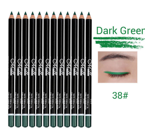 MENOW (12 Colors or 12 Black) 3n1 EYE PENCIL - 1)Eyeliner Pencil,  2)Eyebrow Pencil, and 3)Lip Liner