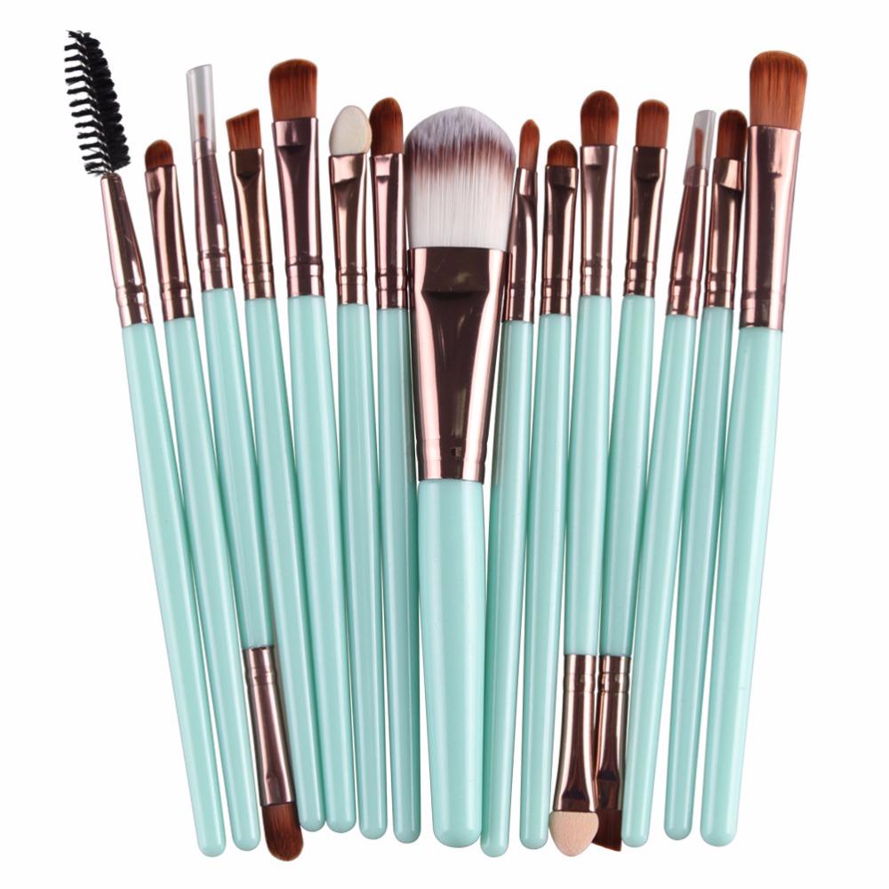 Makeup Brushes Set(15Pcs), Eye Shadow Foundation Powder Eyeliner Eyelash Lip Make Up Brush Cosmetic Beauty Tool