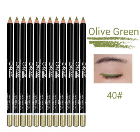 MENOW (12 Colors or 12 Black) 3n1 EYE PENCIL - 1)Eyeliner Pencil,  2)Eyebrow Pencil, and 3)Lip Liner