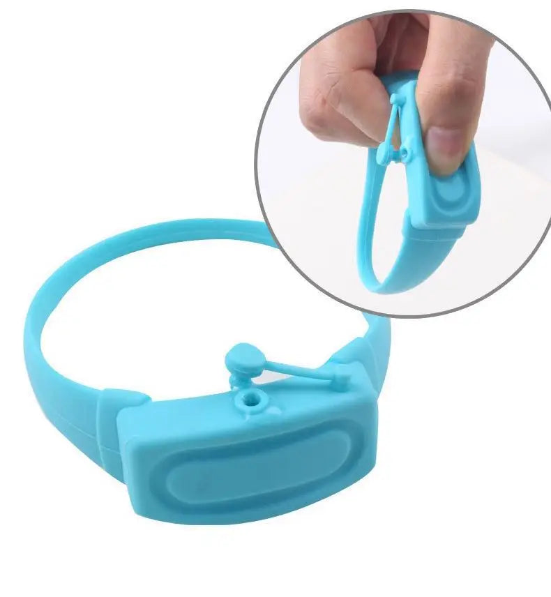 Hand Sanitizer Disinfectant Sub-packing Silicone Bracelet Wristband Hand Dispenser Wearable Hand Sanitizer Dispenser Pumps