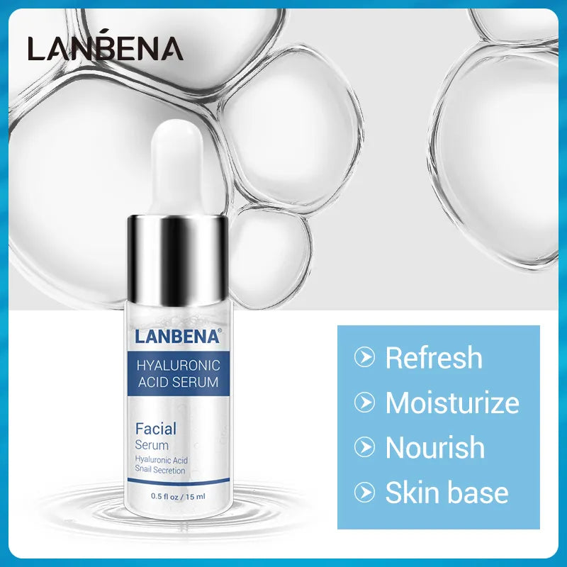 5 LANBENA - Hyaluronic Acid Serum, Moisturizing, Skin Care Repair, Brightening, Anti-Aging/ Winkles 15ml  (SALE $7.70 each)