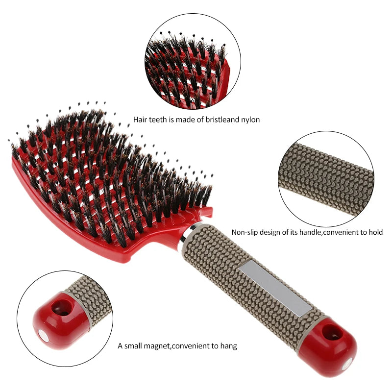 Detangle Hairbrush, Wet Comb Hair Brush - Professional - Hair Comb Brush - Hairdressing Tools