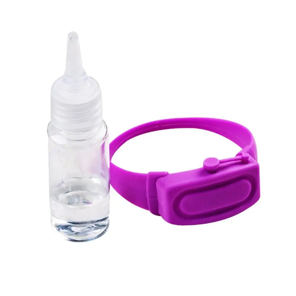 Hand Sanitizer Disinfectant Sub-packing Silicone Bracelet Wristband Hand Dispenser Wearable Hand Sanitizer Dispenser Pumps