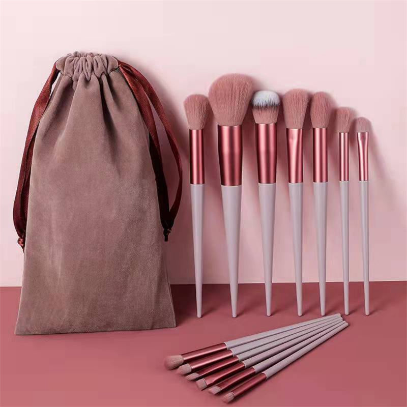 13Pcs Makeup Brush Set - Make Up Concealer Brush, Blush Powder Brush, Eye Shadow Highlighter Foundation Brush - Cosmetic Beauty Tools